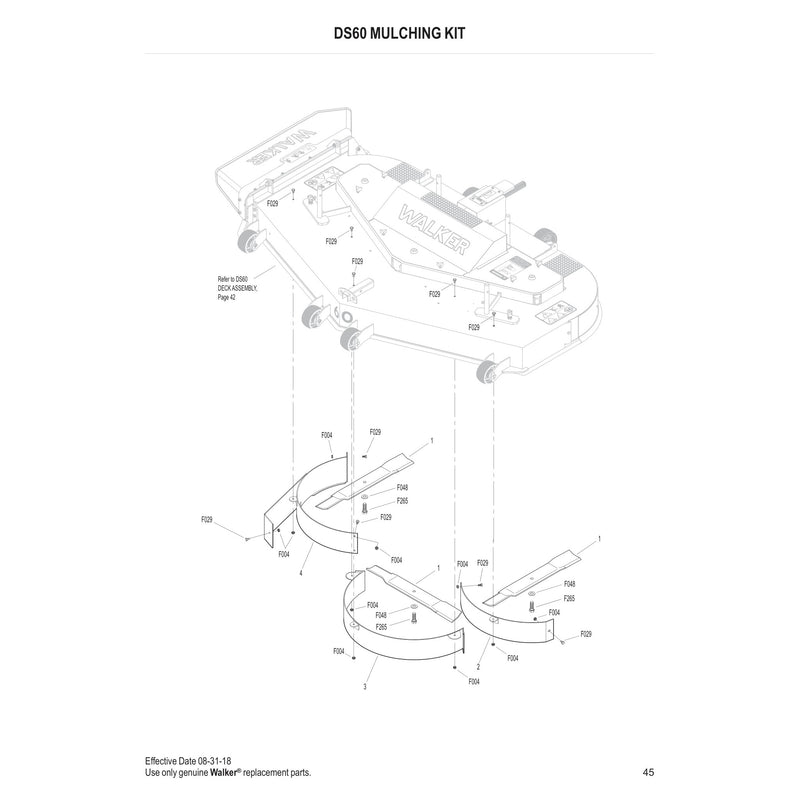 DS60 MULCHING KIT
