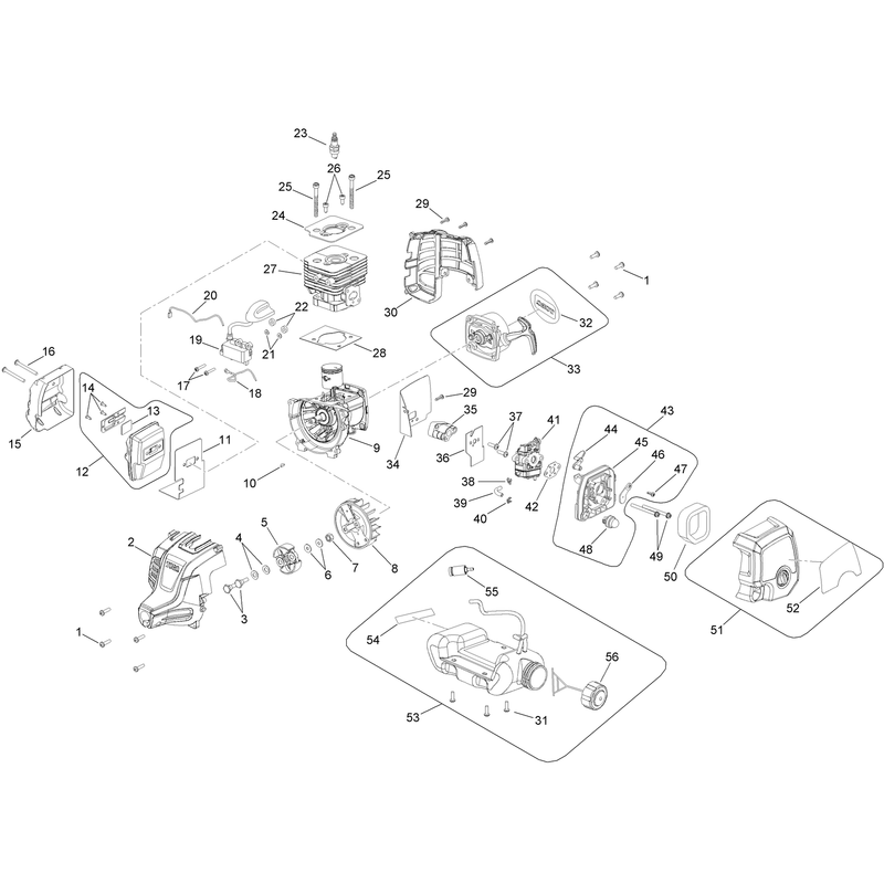 Power Head Components Assembly