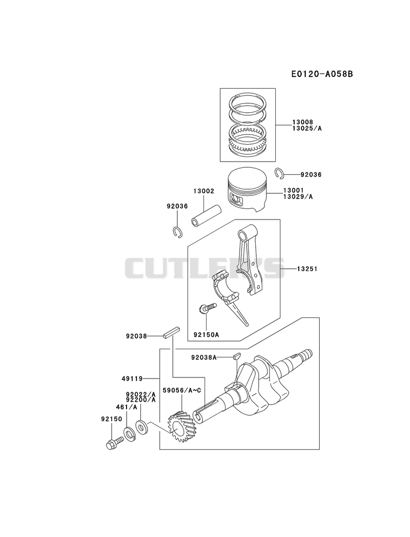 PISTON/CRANKSHAFT