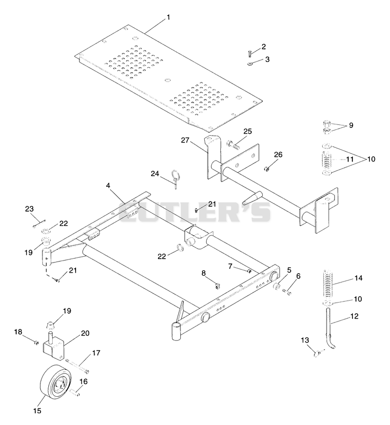40" MOWER FRAME 1
