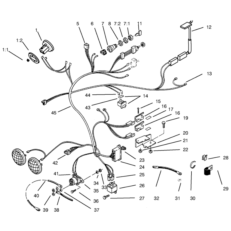 312-8 Wire Harness Attachment and Component S