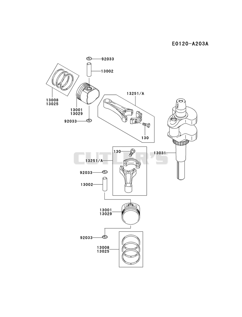 PISTON/CRANKSHAFT