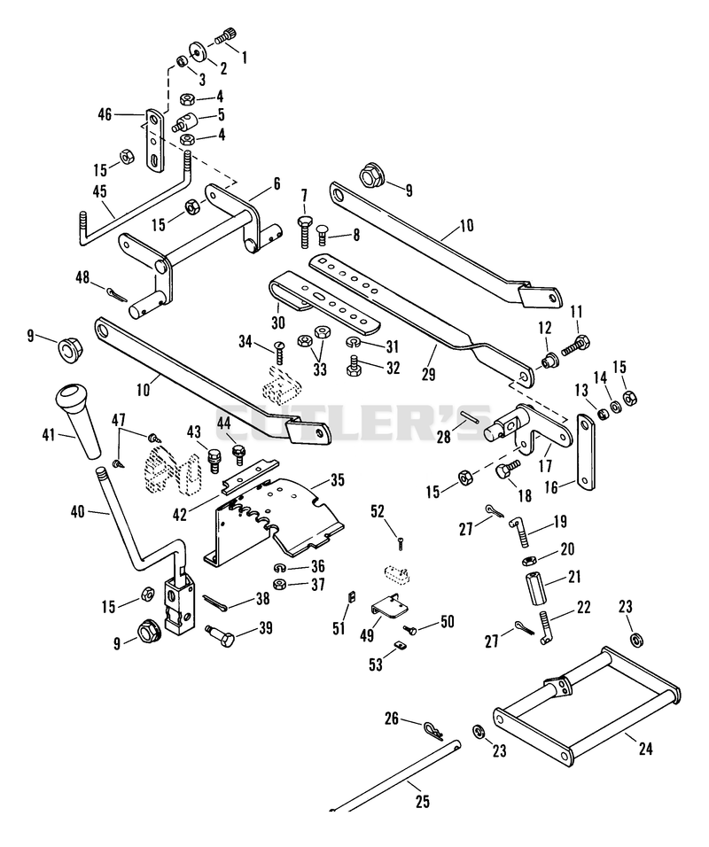 Mower Height Linkage
