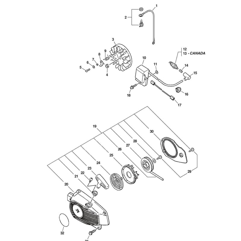 IGNITION, STARTER ASSEMBLY