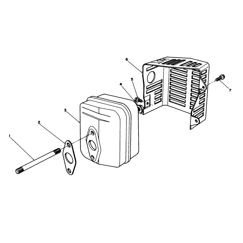 Muffler Assembly Model No Vmh7