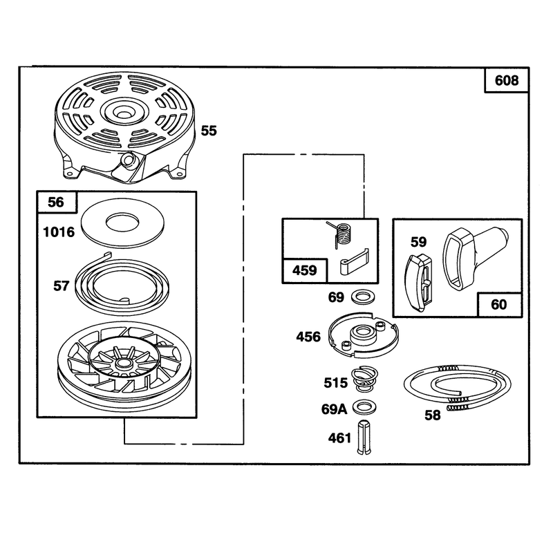 Engine Briggs and Stratton Model 128802-0615-01