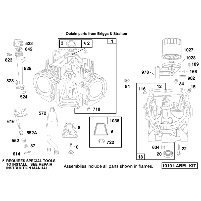 Engine Briggs and Stratton Model 303776-1188-A1