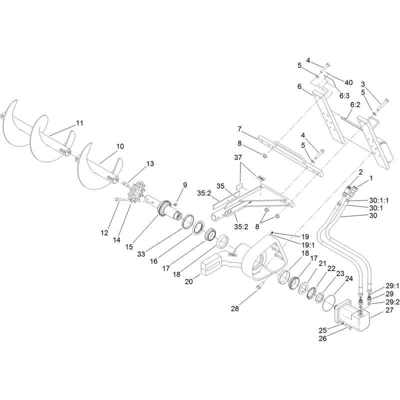 High Speed Trencher Head Assembly
