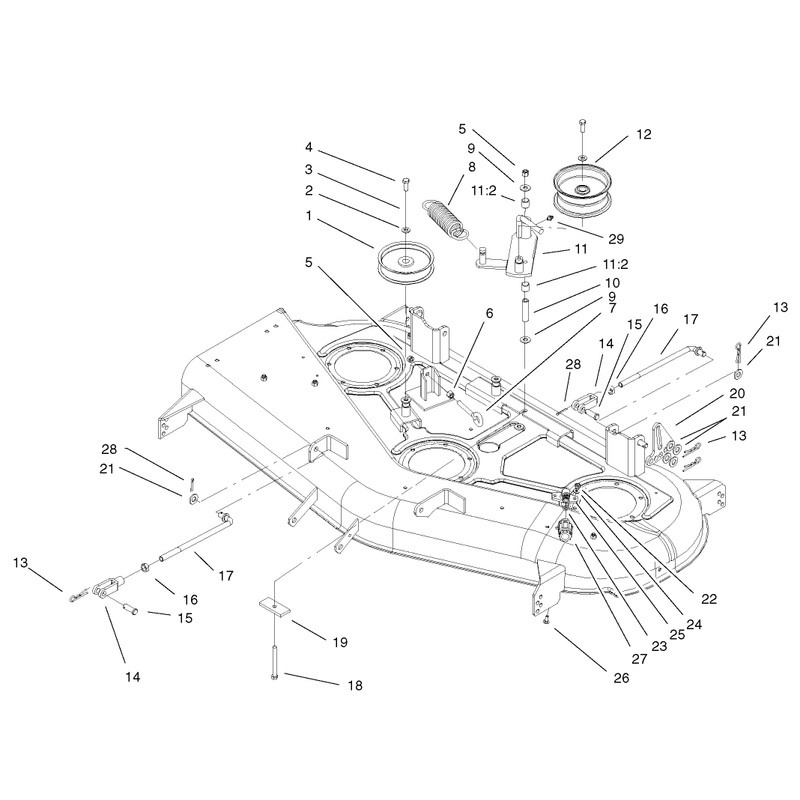 Deck Belt Drive and Lift Assembly