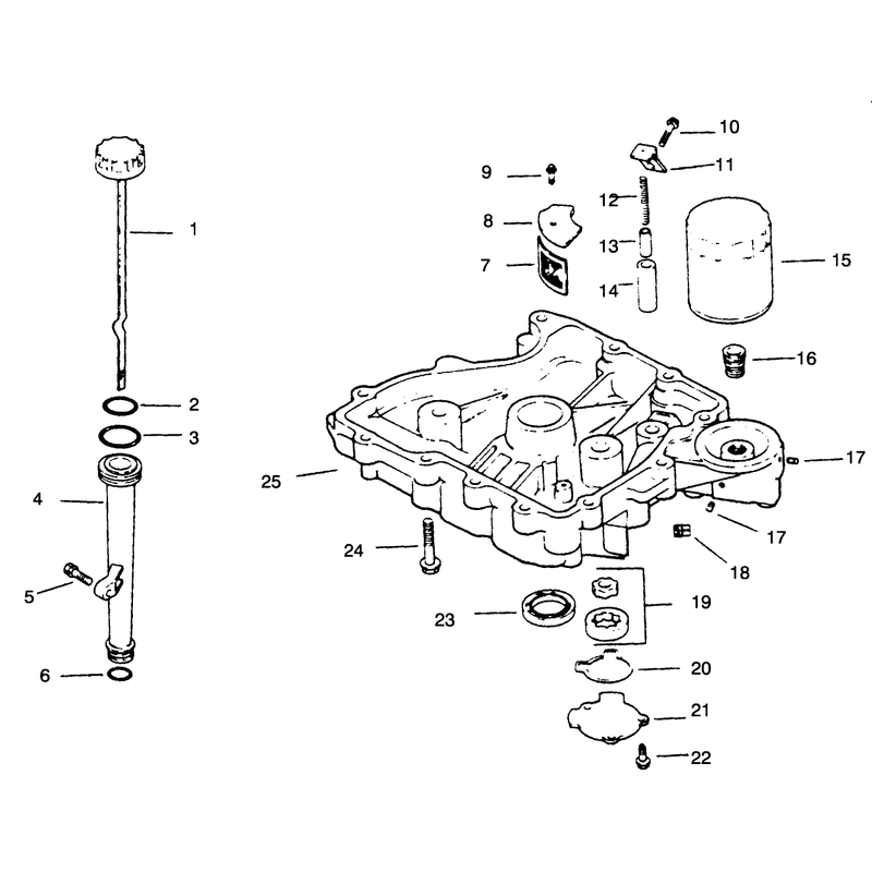 Oil Panlubrication Engine Kohler Model No Cv14 T 1412