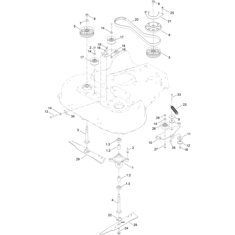 Spindle and Belt Assembly