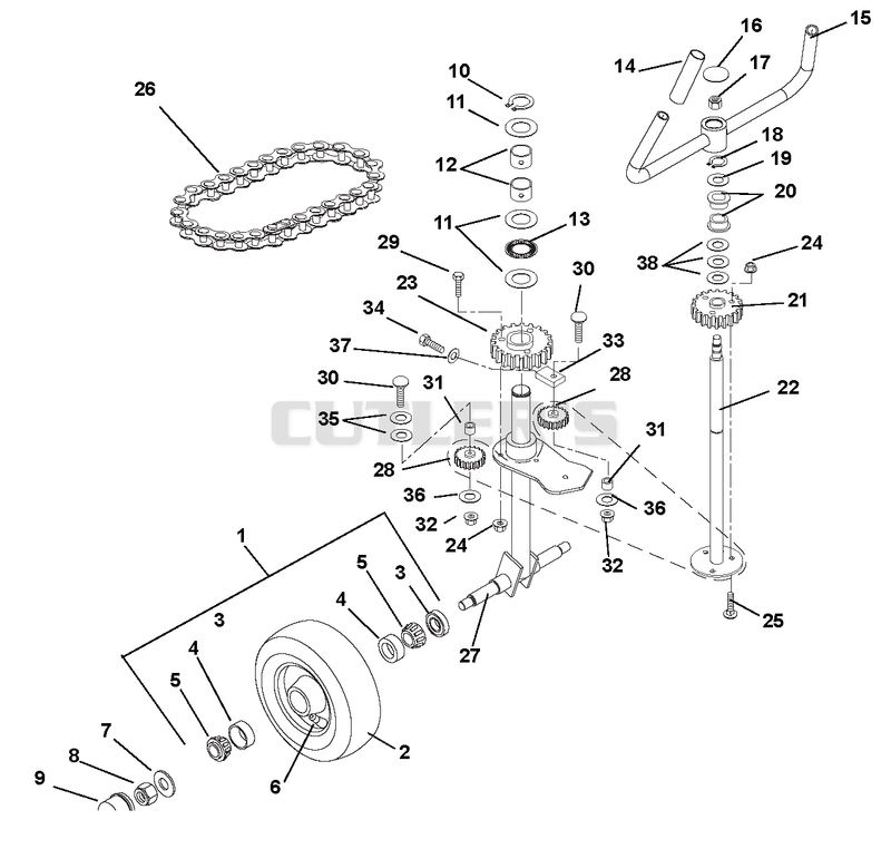 Steering And Rear Wheels