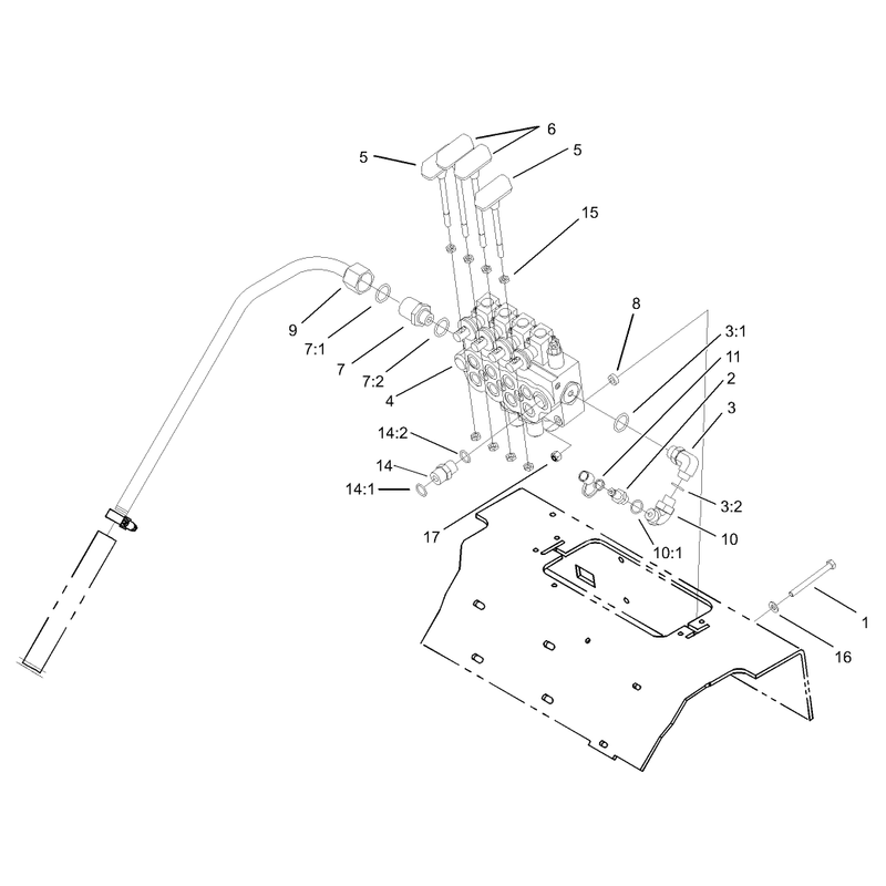 4 Spool Valve Assembly