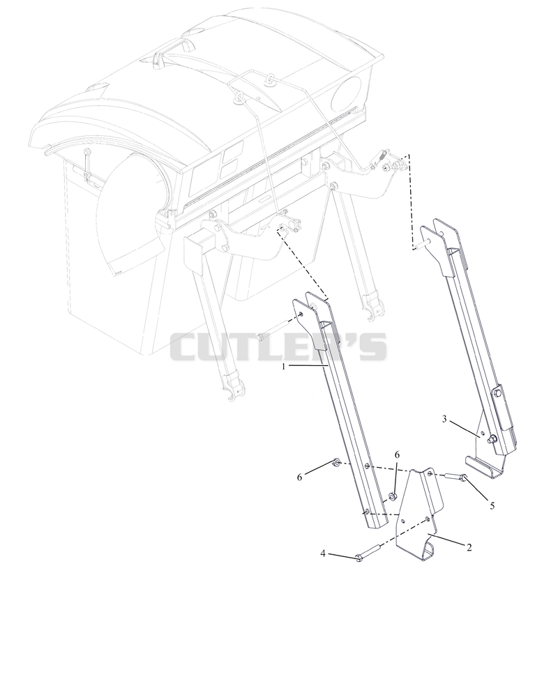 Kit Components - HD Bagger Attachment (79107800)