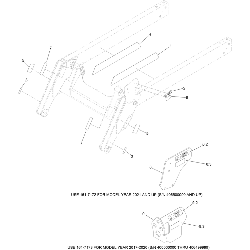 Lower Loader Arm Assembly No 138-4731