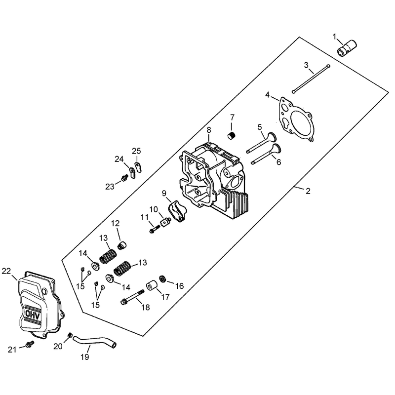 Head Valve Breather Assembly Kohler CV15S-41630