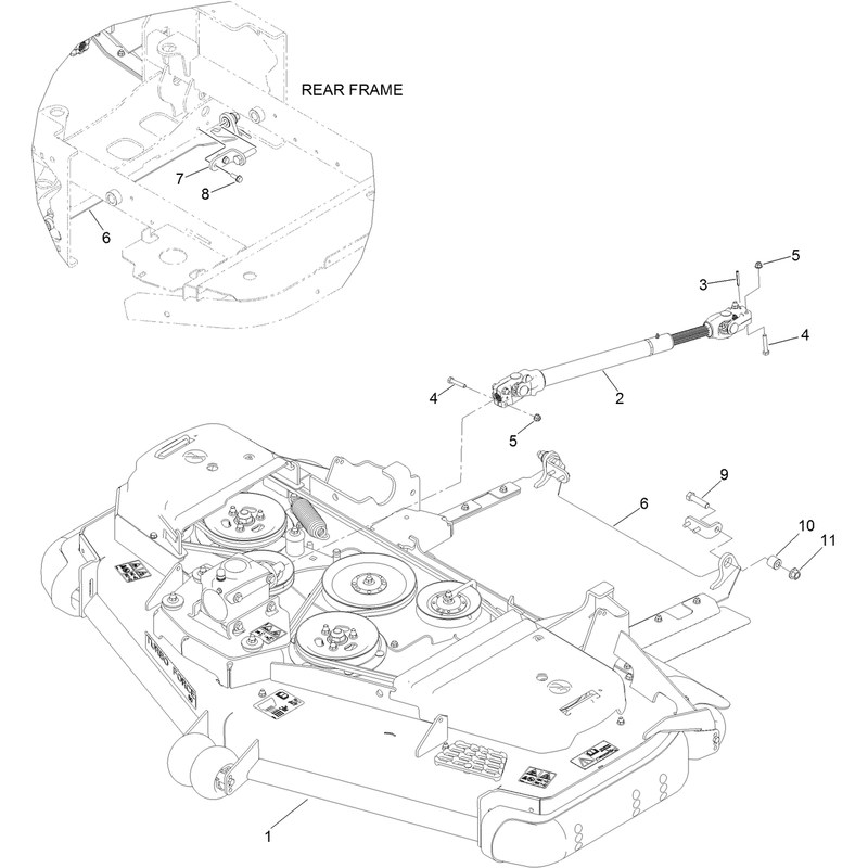 Deck and Driveshaft Assembly
