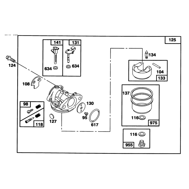 Engine Briggs and Stratton Model 122702-3171-01