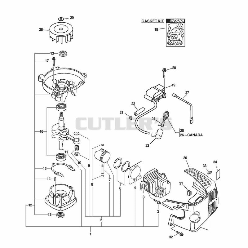 ENGINE, IGNITION, SHORT BLOCK, CYLINDER COVER