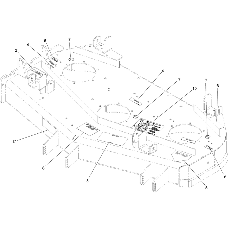 Deck Decal Assembly No 107-1666