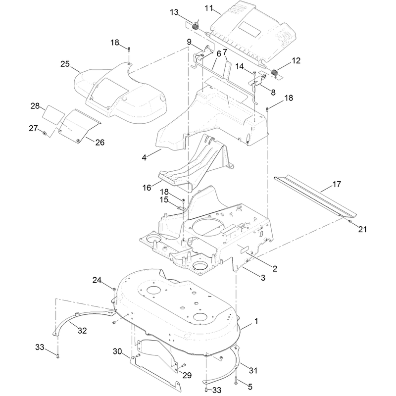 Deck and Frame Assembly