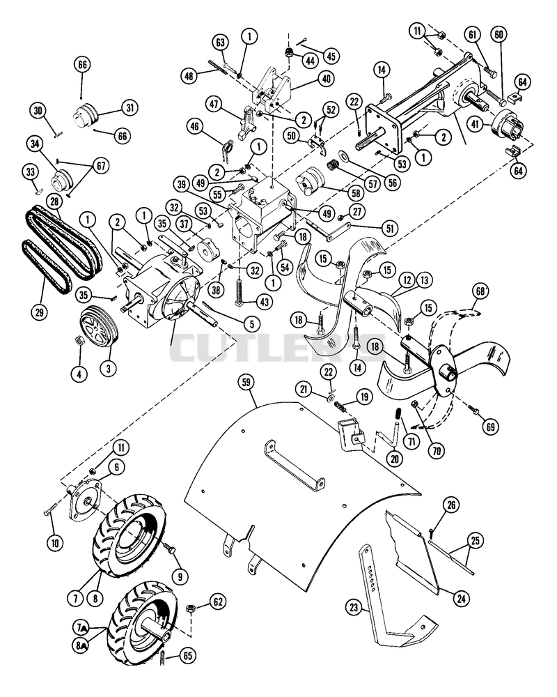 Tine & Drive Assembly