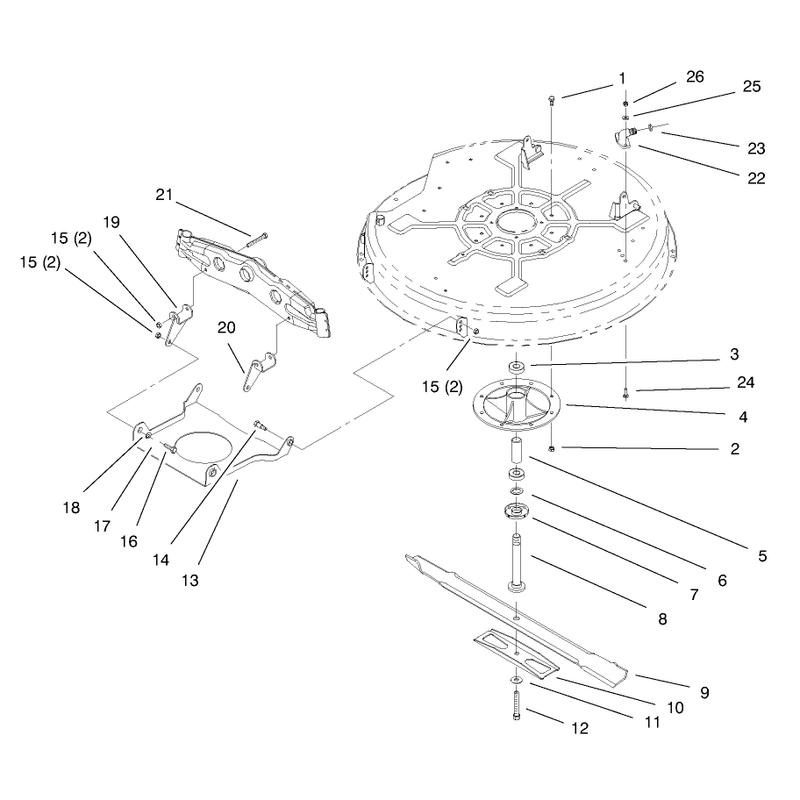 Spindle and Blade Assembly