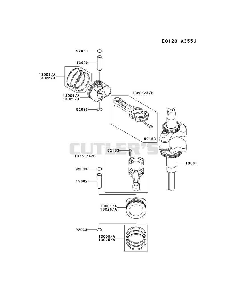 PISTON/CRANKSHAFT