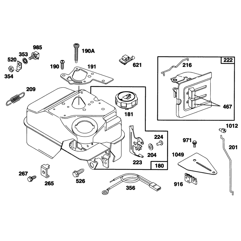 Engine Briggs and Stratton Model 135202-0263-01