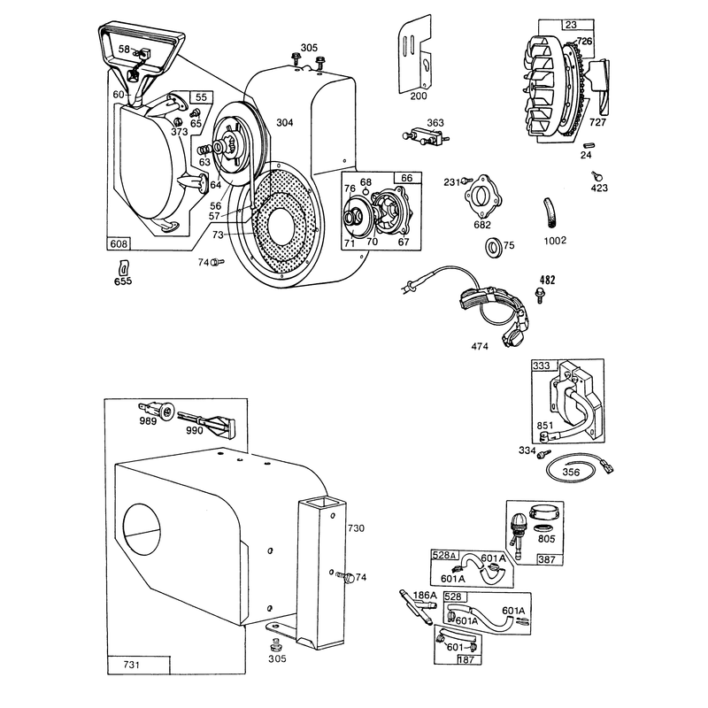 Engine Briggs & Stratton Model No. 190406-3054-01 (continued)