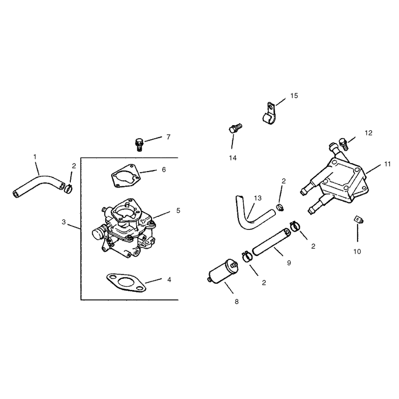 Group 8 Fuel System Assembly Kohler CH25S-68695