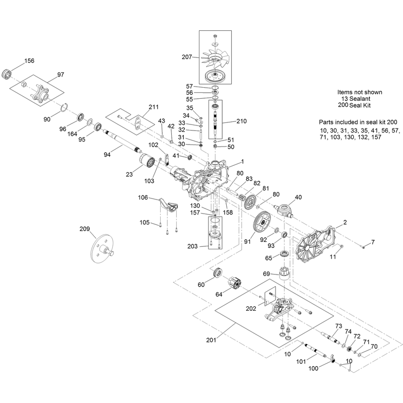 LH Transaxle Assembly No 130-2851
