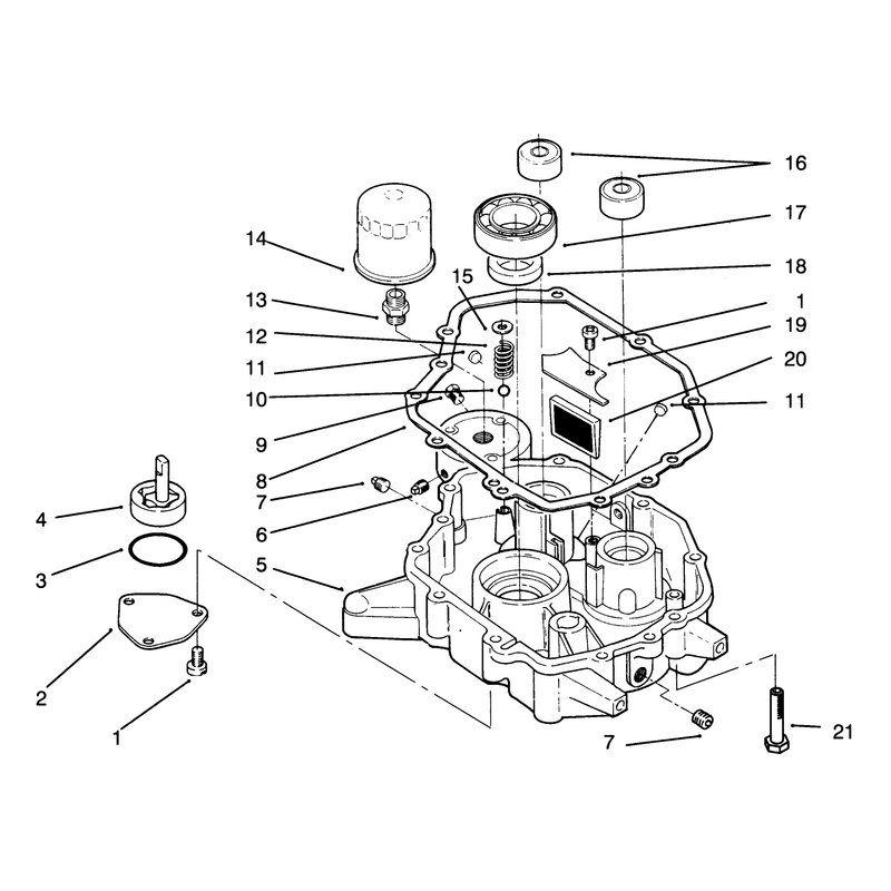 Oil Base and Pump Assembly