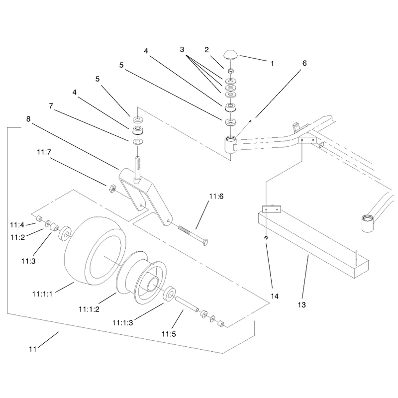 Caster and Wheel Assembly