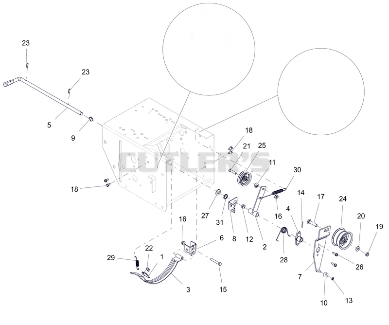 Attachment Brake and Idlers