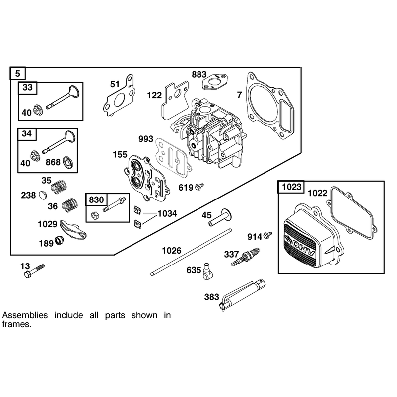 Engine Briggs and Stratton Model 122602-0150-E1