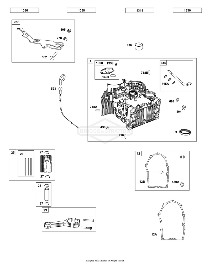 Cylinder, Pistons/Rings/Connecting Rods
