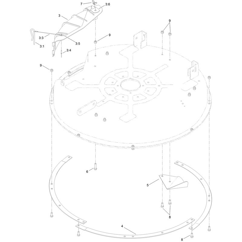 32 Inch Deck Baffle Assembly