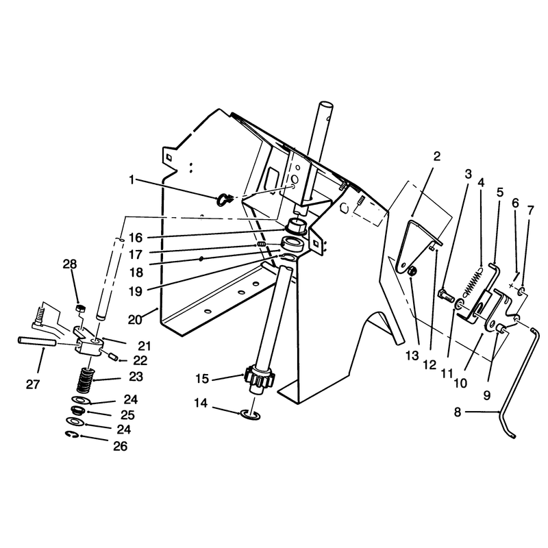 Steering Shaft and Indicator Assembly