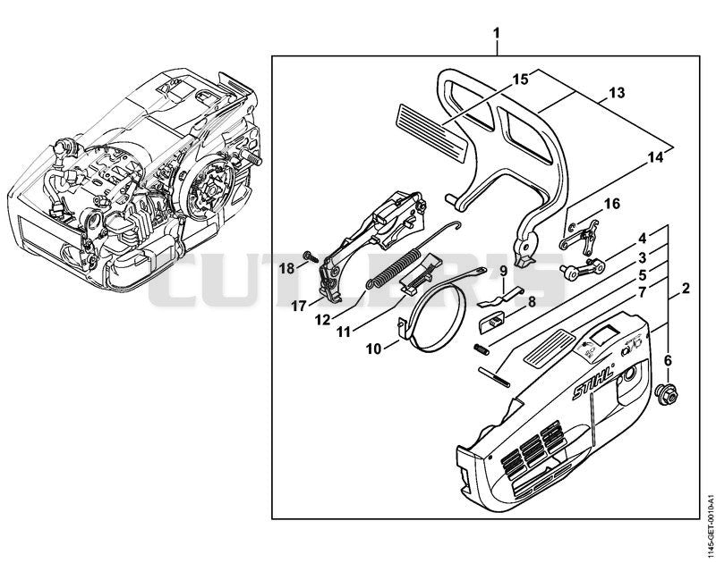 Chain sprocket cover, Hand guard