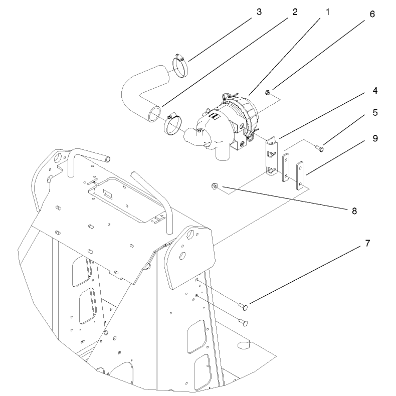 Remote Air Cleaner Assembly