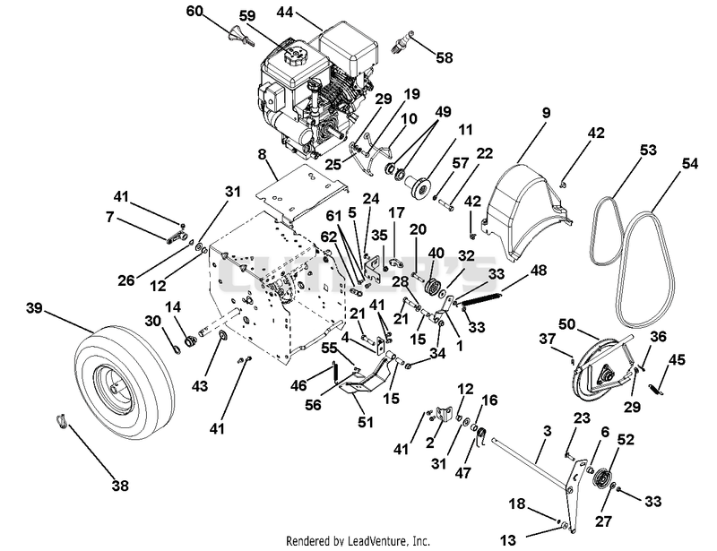Engine And Belt Drive