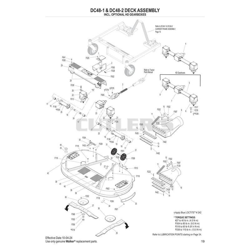 DC48-1-DC48-2 Deck Assembly