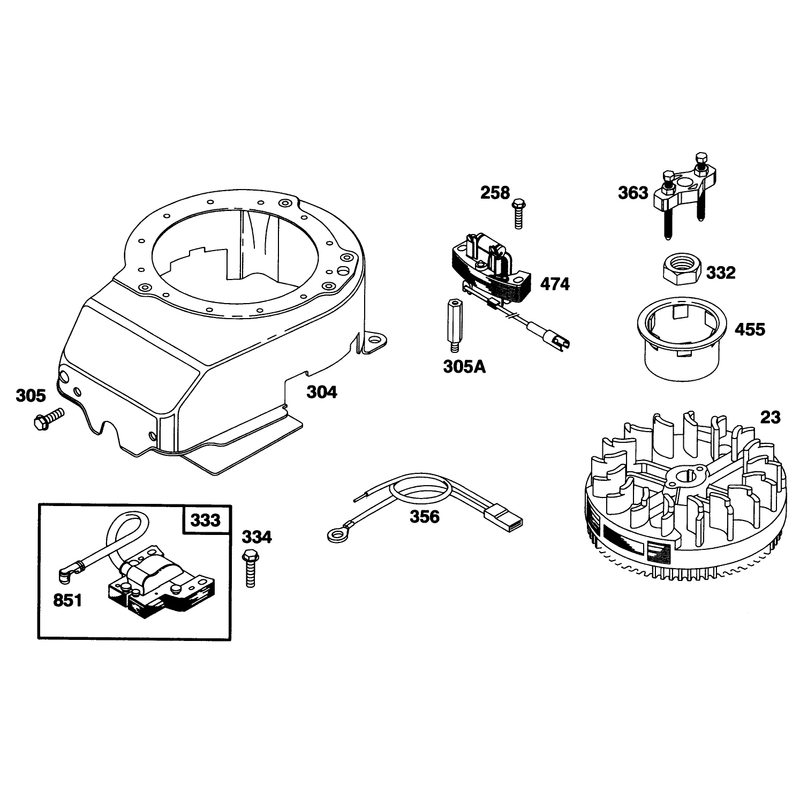 Engine Briggs and Stratton Model 128807-0658-01