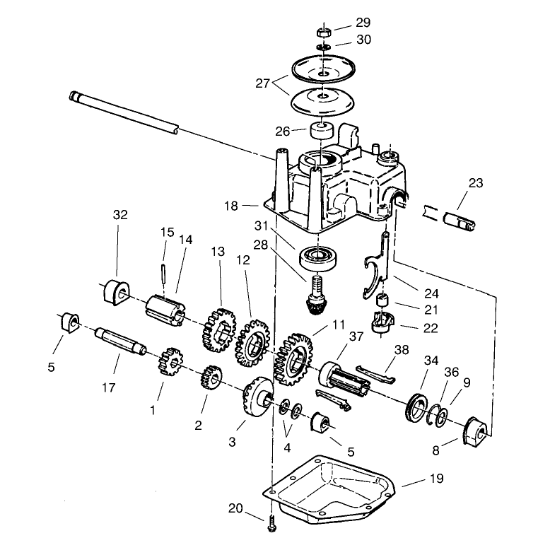 Gearcase Assembly No 62-6673