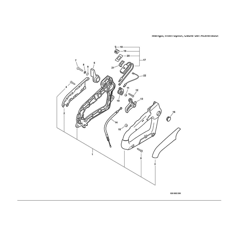 Handle, Ignition Switch,Throttle Cable