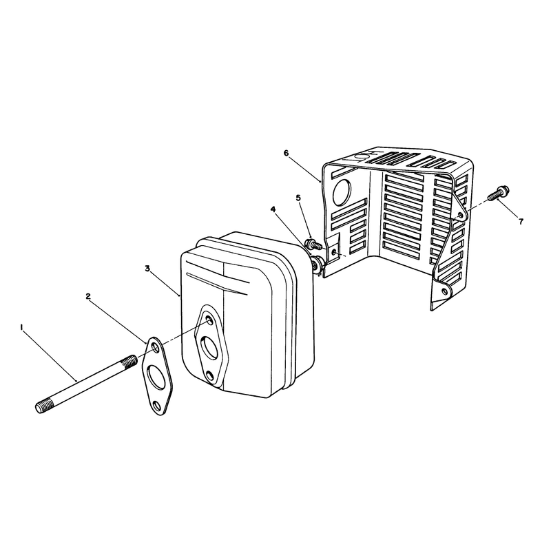 Muffler Assembly (engine Model No. Vmj8)