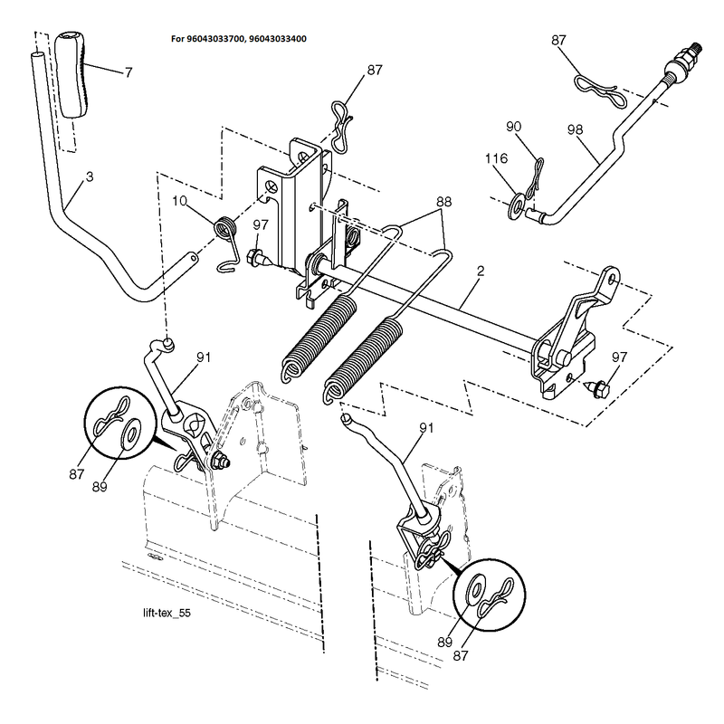 MOWER LIFT / DECK LIFT