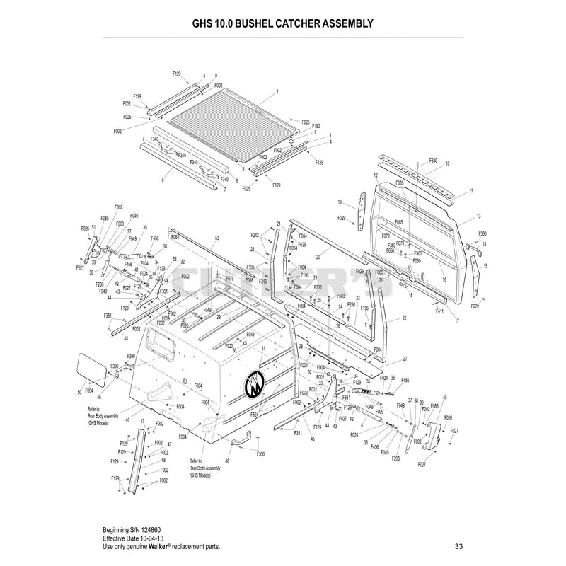 GHS 10.0 Bushel Catcher Assembly