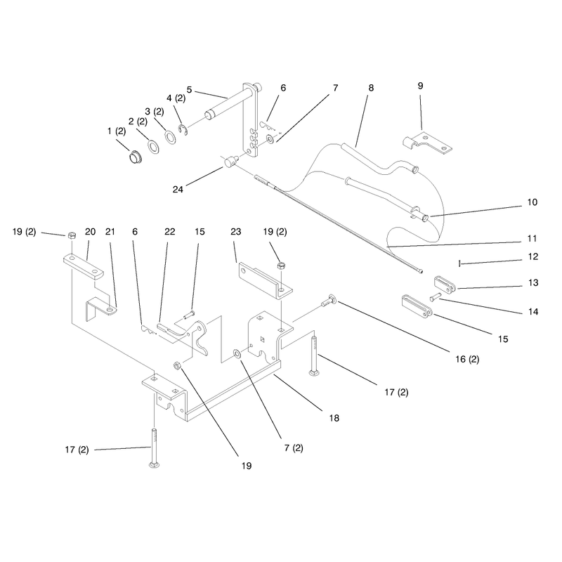 Rear Axle Mount Hitch